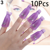 10pcs/set Manicure Cap Clip Tools
