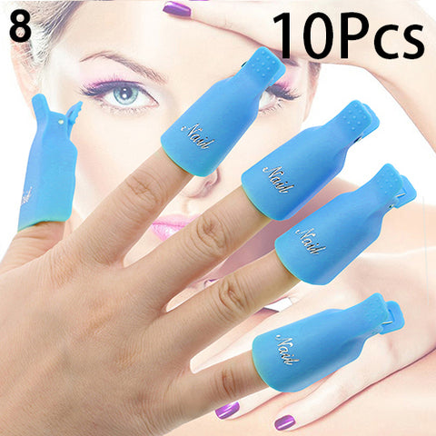 10pcs/set Manicure Cap Clip Tools